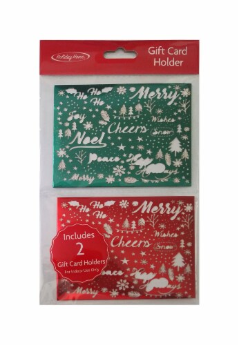 Holiday Home® Laser Cut Gift Card Holders - Text Perspective: front