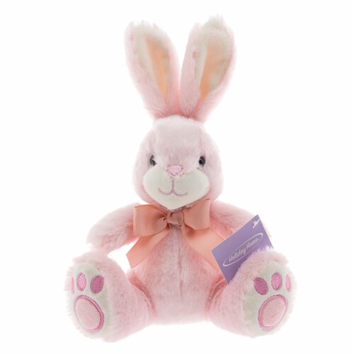 Holiday Home Pink Plush Bunny Perspective: front