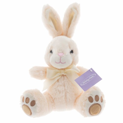 Holiday Home Ivory Plush Bunny Perspective: front