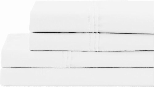 HD Designs 700 Thread Count Sheet Set - Bright White Perspective: front