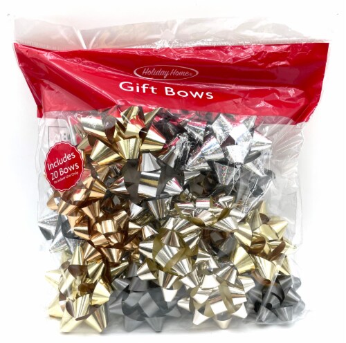 Holiday Home Gold/Silver Bows Perspective: front