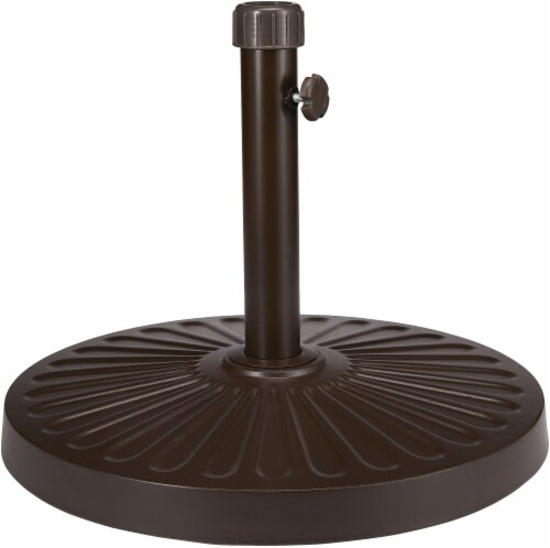 HD Designs Outdoors Umbrella Base - Brown Perspective: front