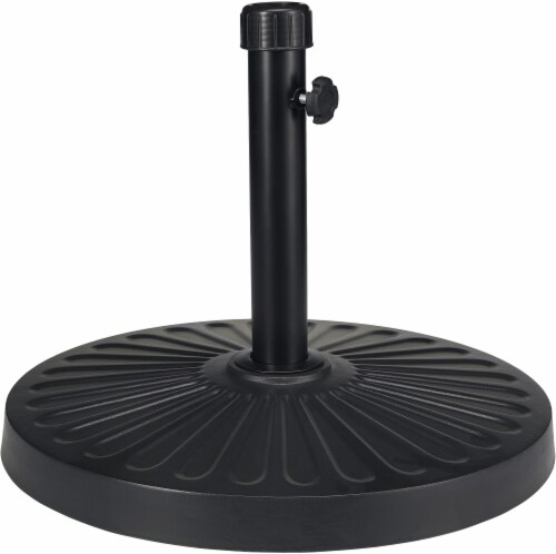 HD Designs Outdoors Umbrella Base - Black Perspective: front