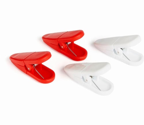 Everyday Living® Magnet Clips - Red/White Perspective: front