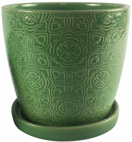 The Joy of Gardening Thames Planter - Green Perspective: front