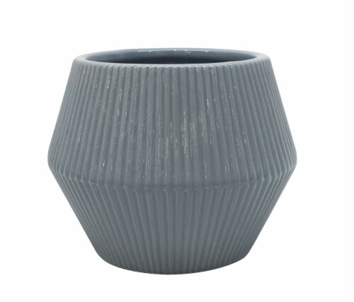 The Joy of Gardening Rena Planter - Gray Perspective: front