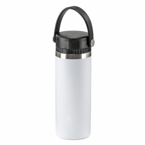 HD Designs Outdoors Double Walled Stainless Steel Tritan Spout Water Bottle - Bright White Perspective: front