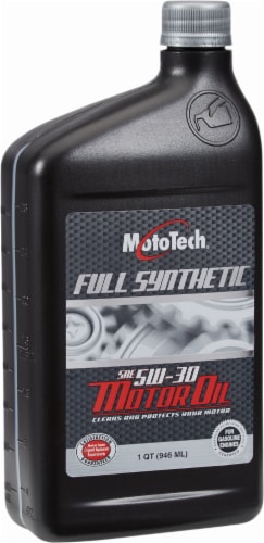 Moto Tech® 5W-30 SAE Full Synthetic Motor Oil Perspective: front