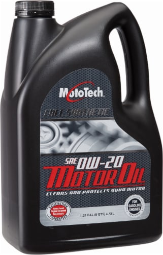 Moto Tech® 0W-20 SAE Full Synthetic Motor Oil Perspective: front
