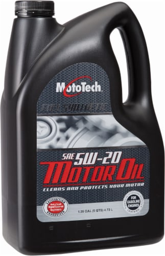 Moto Tech® 5W-20 SAE Full Synthetic Motor Oil Perspective: front