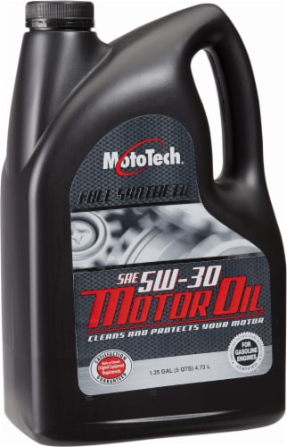 Moto Tech® 5W-30 SAE Full Synthetic Motor Oil Perspective: front