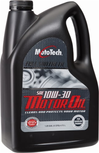 Moto Tech® 10W-30 SAE Full Synthetic Motor Oil Perspective: front
