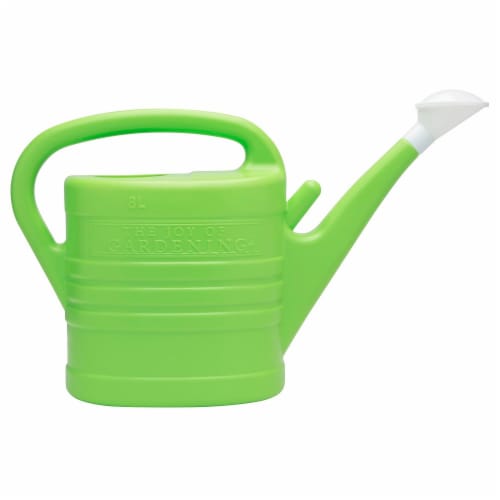 The Joy of Gardening® Watering Can - Lime Green Perspective: front