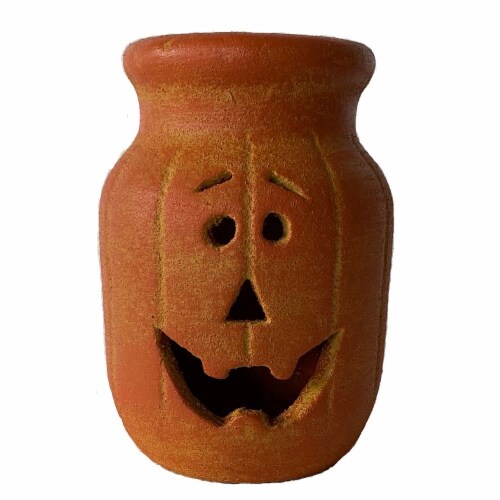 Holiday Home Small Happy Silly Luminary Jar Perspective: front