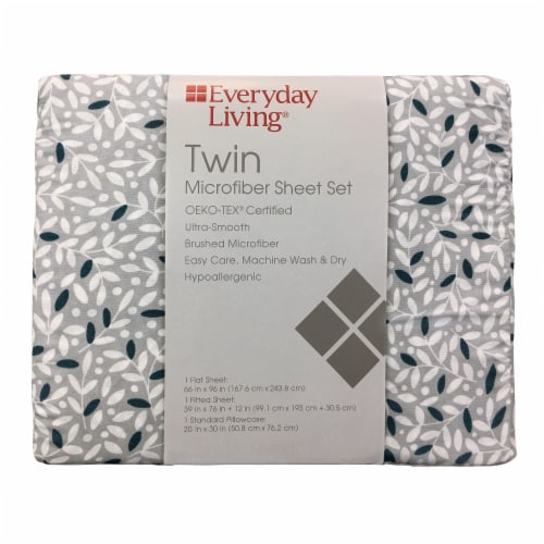 Everyday Living® Microfiber Sheet Set - Vines Perspective: front