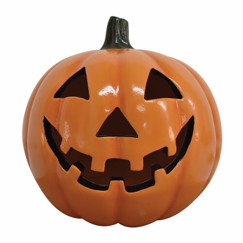 Earth Accents Neo Halloween Pumpkin Lantern Perspective: front