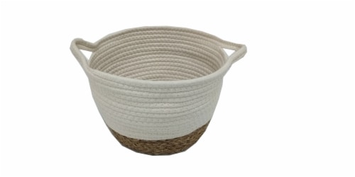 HD Designs Small Cotton & Grass Storage Basket Perspective: front