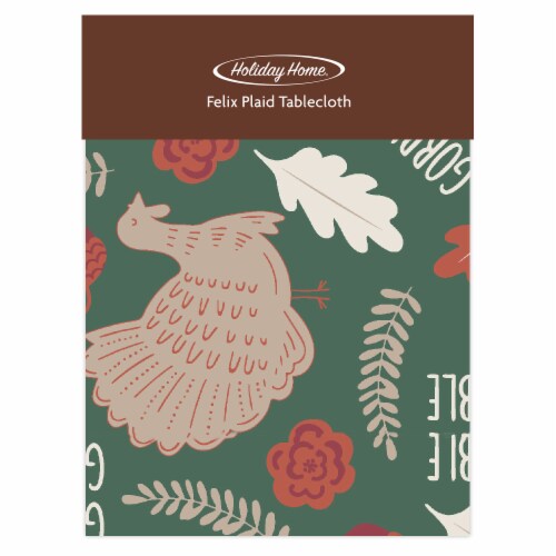 Holiday Home® Felix Plaid Tablecloth - Gobble Perspective: front