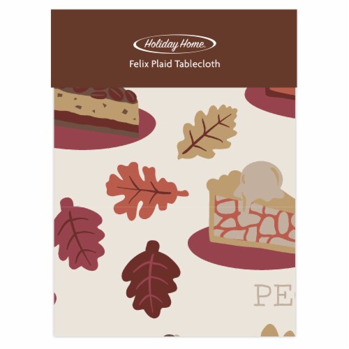 Holiday Home® Felix Plaid Tabecloth - Pie Perspective: front