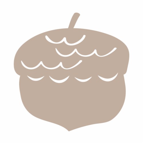 Holiday Home Acorn Shaped Felt Placemat Perspective: front