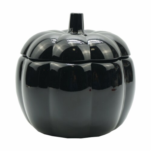 Holiday Home Pumpkin Jar - Black Perspective: front