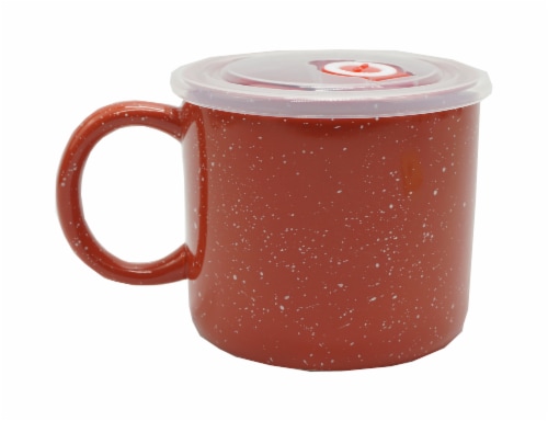 Holiday Home Soup Mug - Orange Perspective: front