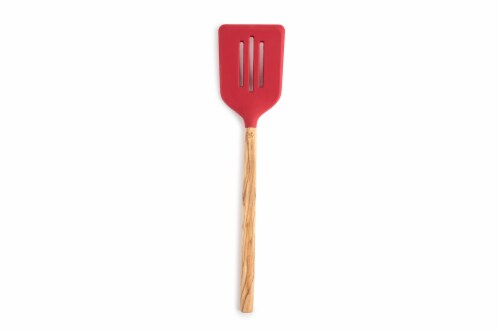 Dash of That Olivewood Siicone Slotted Turner - Assorrted Perspective: front