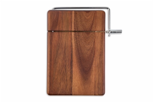 Dash of That® Acacia Cheese Board & Slicer Perspective: front