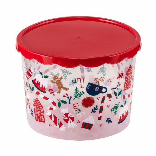 Holiday Home Food Container - Plaid, 94 oz - Kroger