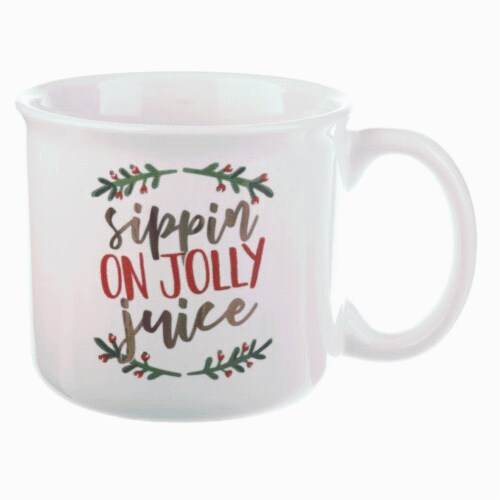 Holiday Home Sippin On Jolly Juice Novelty Mug Perspective: front