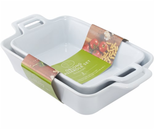 Crock Pot Artisan 4 Quart Rectangular Stoneware Bake Pan In