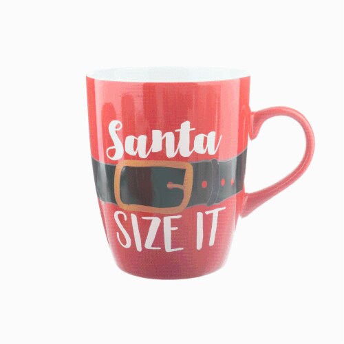 Holiday Home Santa Size It Jumbo Mug Perspective: front