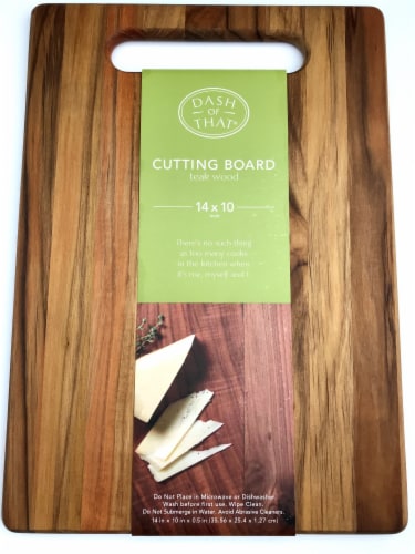 Dash of That® Teak Wood Cutting Board - Natural, 14 x 10 in - Kroger