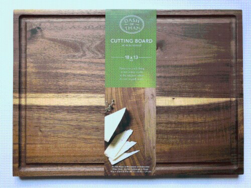 Dash of That® Acacia Wood Cutting Board Perspective: front