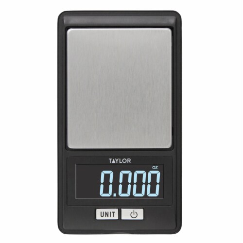 Taylor Stainless Steel Digital Kitchen Scale Perspective: front