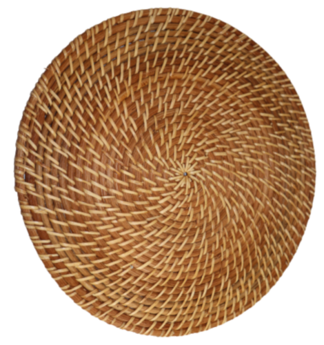 Dash of That Rattan Charger Plate Perspective: front