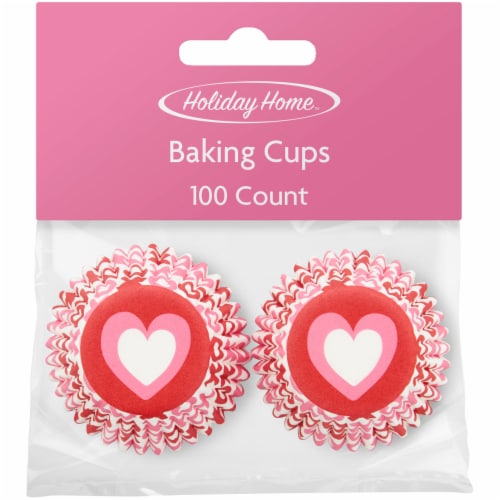 Holiday Home™ Hearts Mini Baking Cups Perspective: front