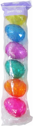Holiday Home® Jewel Plastic Fill Eggs - 6 Piece Perspective: front