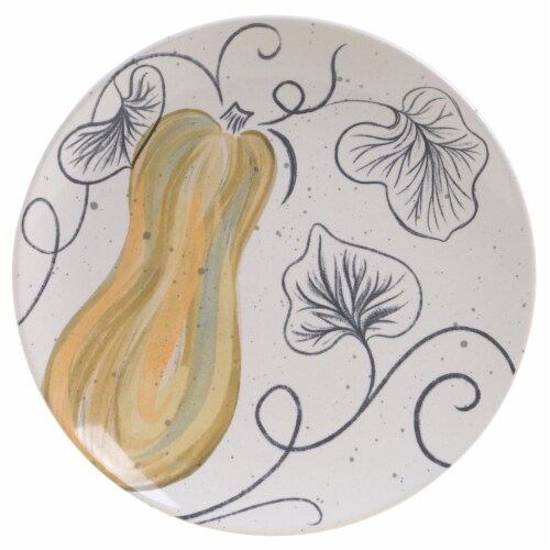 Dash of That Harvest Dessert Plate - Squash Perspective: front