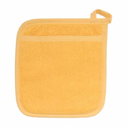 Everday Living Yellow Pot Holder Perspective: front