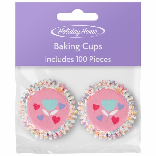 Holiday Home™ Mini Flower Baking Cups Perspective: front