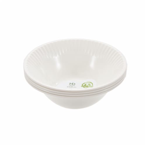 HD Designs Outdoors® Paper Plate Style Cereal Bowl - White Perspective: front