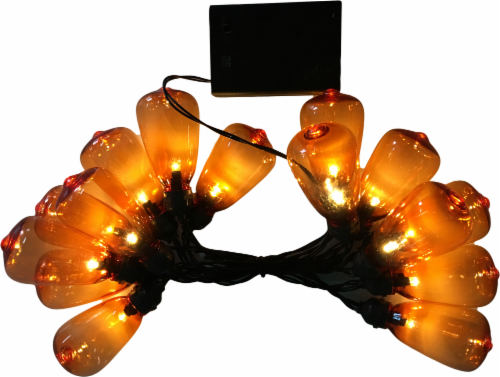 Holiday Home® Edison Bulb String Lights - Orange Perspective: front