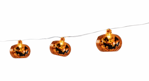 Holiday Home Owl Icon String Lights - Orange Perspective: front