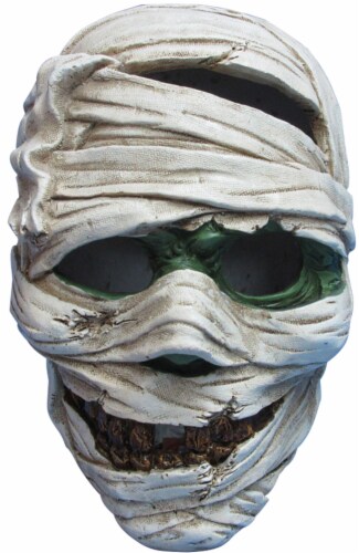 Holiday Home Lighted Mummy Head - White Perspective: front