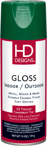 HD Designs® Indoor/Outdoor Gloss Spray Paint - Shamrock Green Perspective: front
