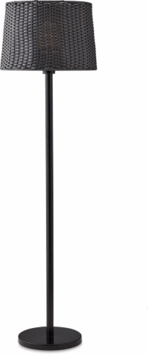 HD Designs Outdoor® Wicker Floor Lamp Perspective: front