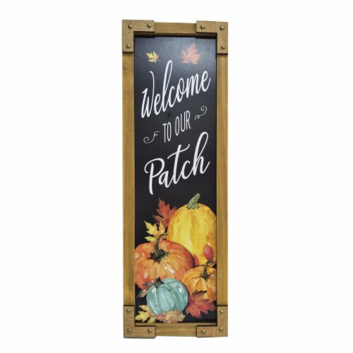 Holiday Home Our Patch Porch Sign Perspective: front