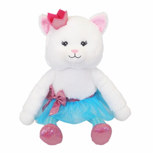 Holiday Home Tutu Sitting Cat Stuffed Animal Perspective: front