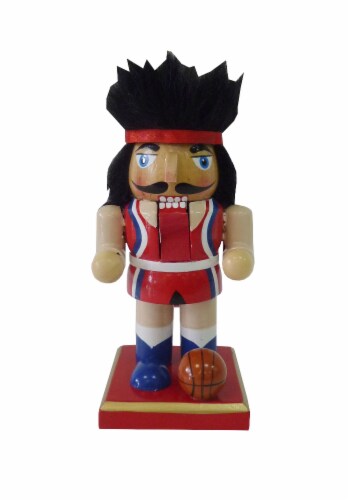 Holiday Home Basketball Player Nutcracker Perspective: front